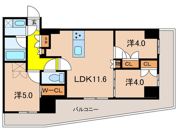 コンフォリア王子の物件間取画像